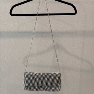 Nine West Silver Mesh Clutch